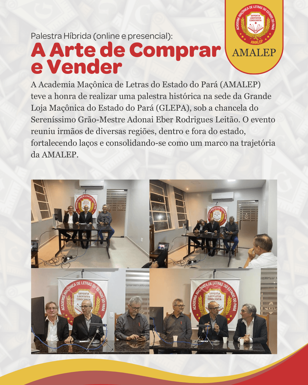 UMA NOITE HISTÓRICA PARA A LITERATURA MAÇÔNICA PARAENSE!