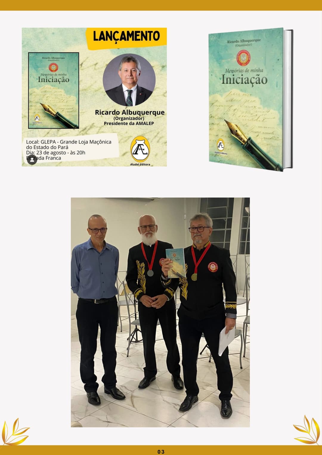 Posse de Novos Acadêmicos, Concurso de Crônicas, Premiação, Lançamento da Antolologia e Estande da Amalep: Agosto foi um mês histórico para A AMALEP