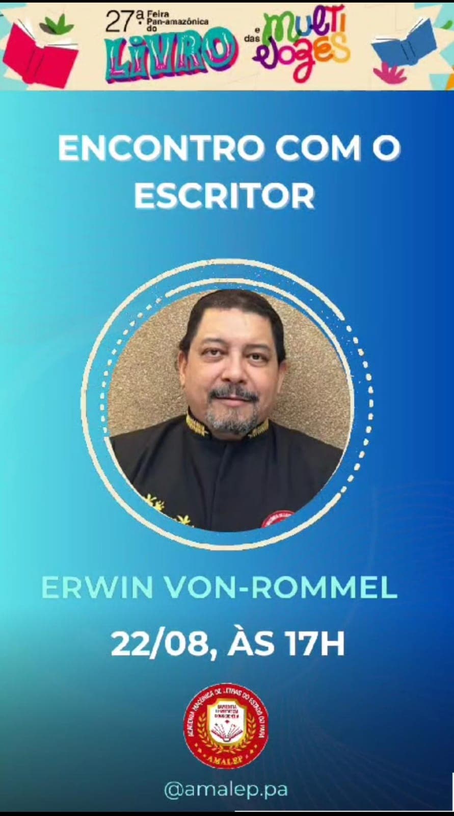 Encontro com o Escritor Erwin Von-Rommel.'