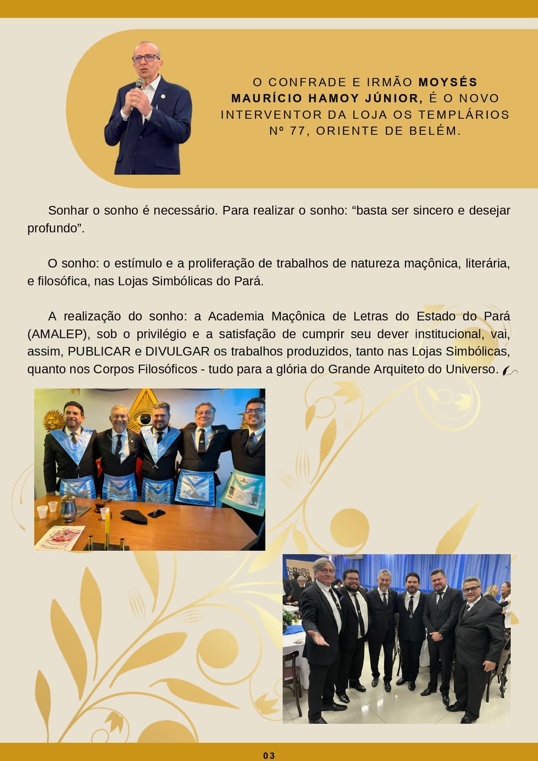 Homenagem ao Aniversariante e Acadêmico da AMALEP Elton Costa