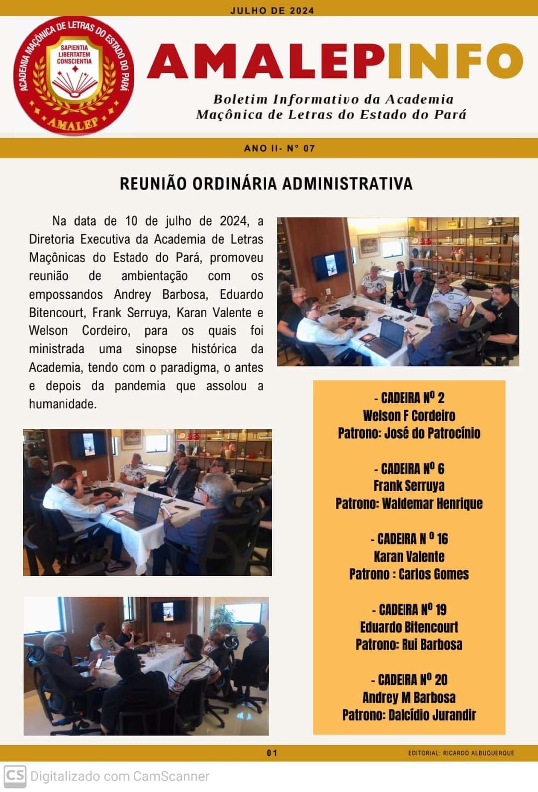 Boletim Informativo AMALEP - Julho 2024