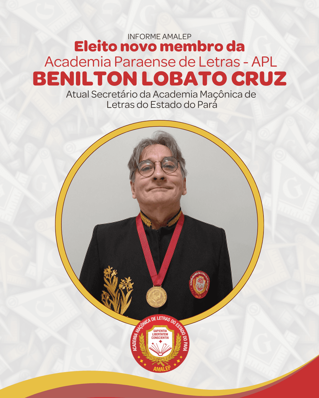 Benilton Cruz - Eleito novo membro da Academia Paraense de Letras - APL