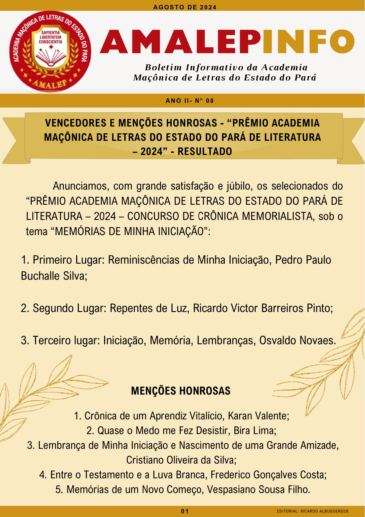 Notícia da AMALEP