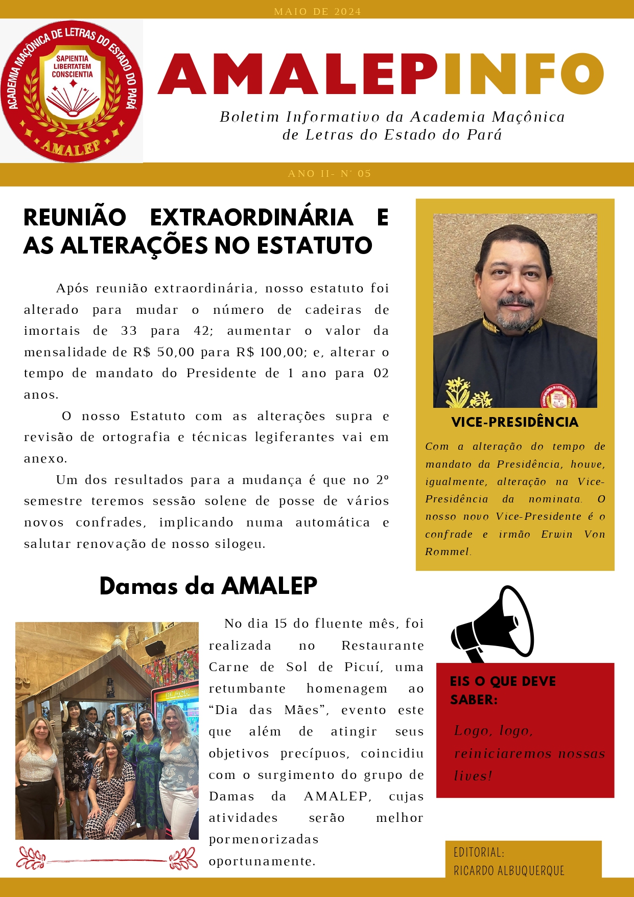 Notícia da AMALEP